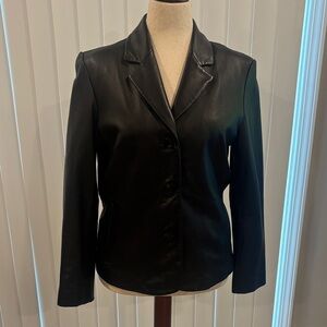 Leather jacket colebrook & co outerwear size medium